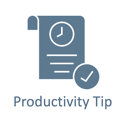 Productivity tip: Log in early